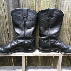 Justin  Womens Boots Black Leather  7B